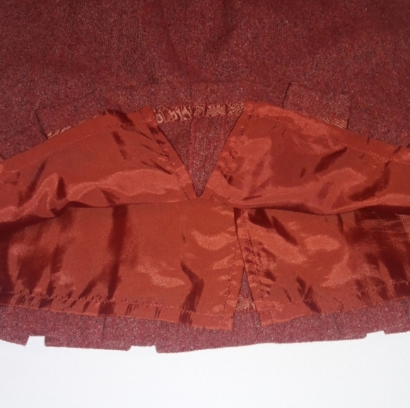 Talbots Petites | Rust/Orange Wool Blend Skirt - Picture 4 of 4